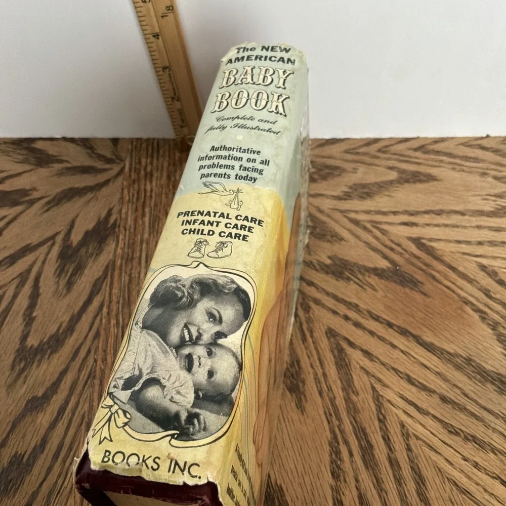 Vtg‎ 1955 The New American Baby Book Hardcover Fully Illustrated